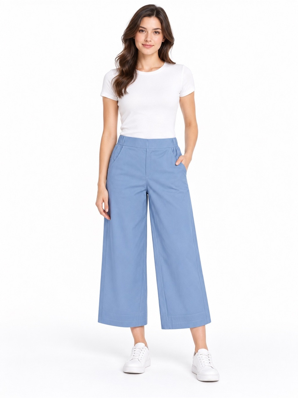 Eddie Bauer Blue Travelers Cropped Pants
